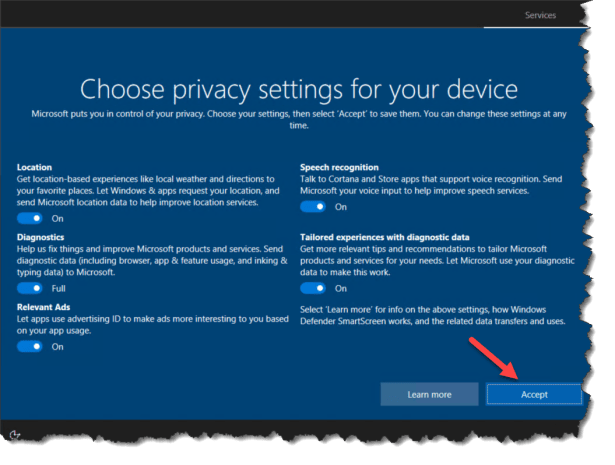 Windows 10 1703 OOBE - AzureAd Join - 07