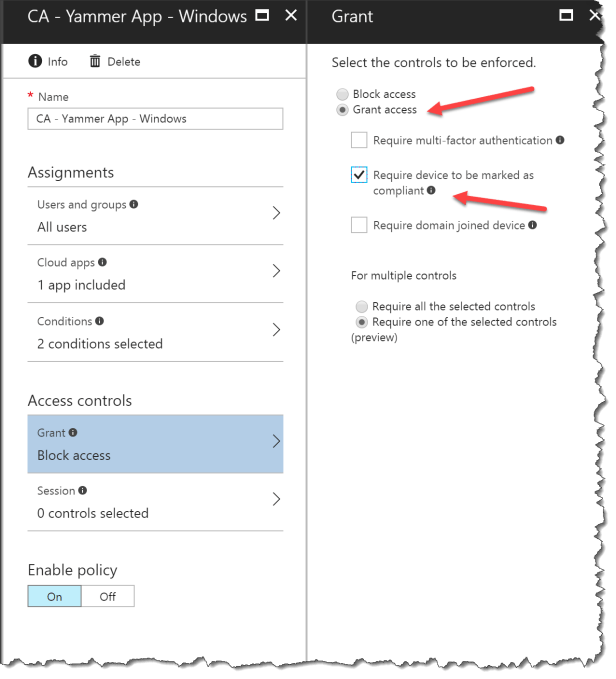 CA - Yammer Desktop APP - Configure - 06 Allow Access