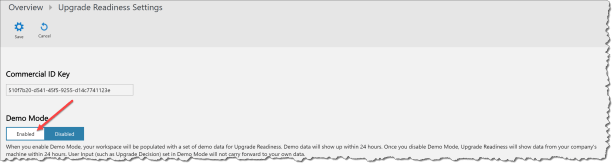 Upgrade Readyness - Demomode