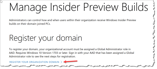 WUfB - Windows Insider - SIgnup - 02