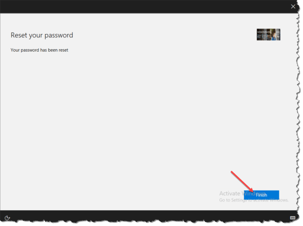 Windows 10 1709 - Reset Password from lockscreen - 07