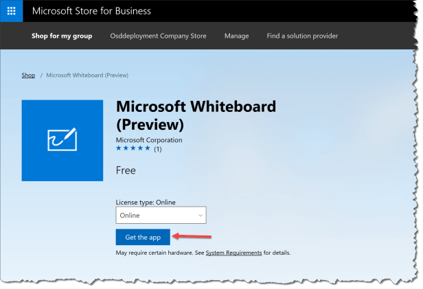 Microsoft Whiteboard Preview - get the app - 01