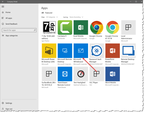 Microsoft Whiteboard Preview - Install the app - 01