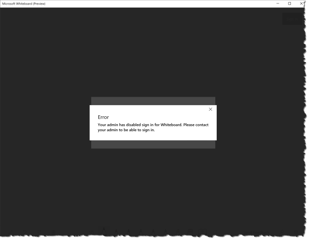 Microsoft Whiteboard Preview - Signin disabled 03.png