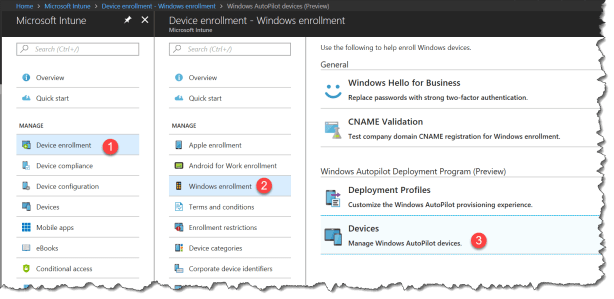 Import AutoPilot in Intune - 01