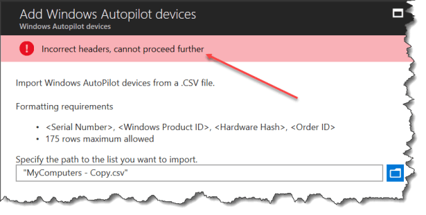 Import AutoPilot in Intune - 09