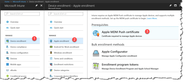 Intune - New Apple enrollment admin expirence - 01