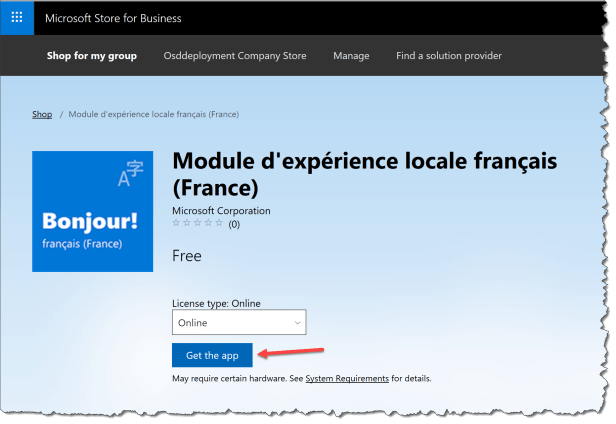 Deploy Lang Pack from Microsoft Store - 03a