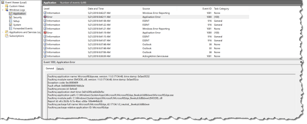 Edge crach on 1803 with WDAC - Eventlog - 01