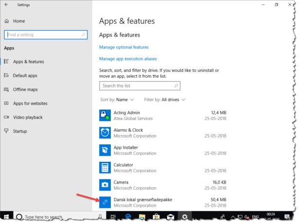 Windows da-DK UE settings app.png