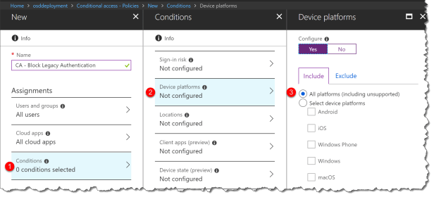Disable legacy authentication - 03