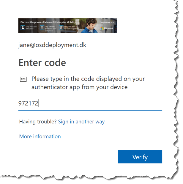 AzureAD - MFA Token UX 001