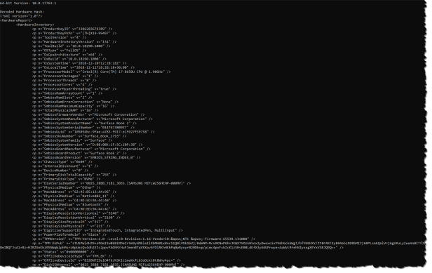 Autopilot Hardware hash - 02