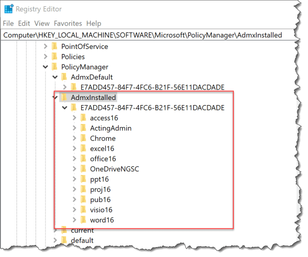 How does a acustom set of ADMX-based work with Intune - 01