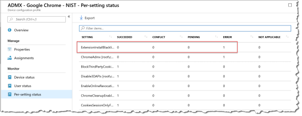 Google Chrome Intune NIST Policy - Intune Error - 02.png