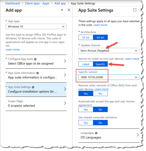 Deploy O365 ProPlus With Teams from Intune - 12