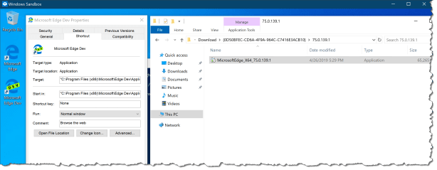 Edge DEV installer in Sandbox
