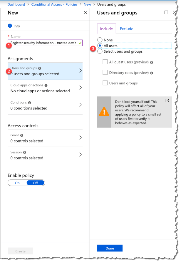 CA - Register security information - 01