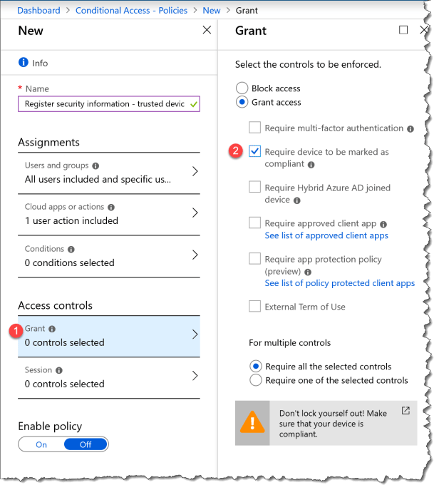 CA - Register security information - 03
