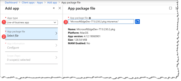 Deploy Edge Dev With Intune on Mac - 02