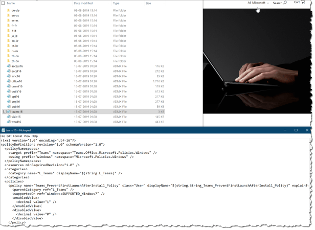 Teams policy with Intune - 01