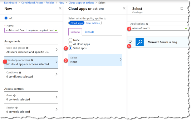 Conditional Access - Microsoft Search - 04