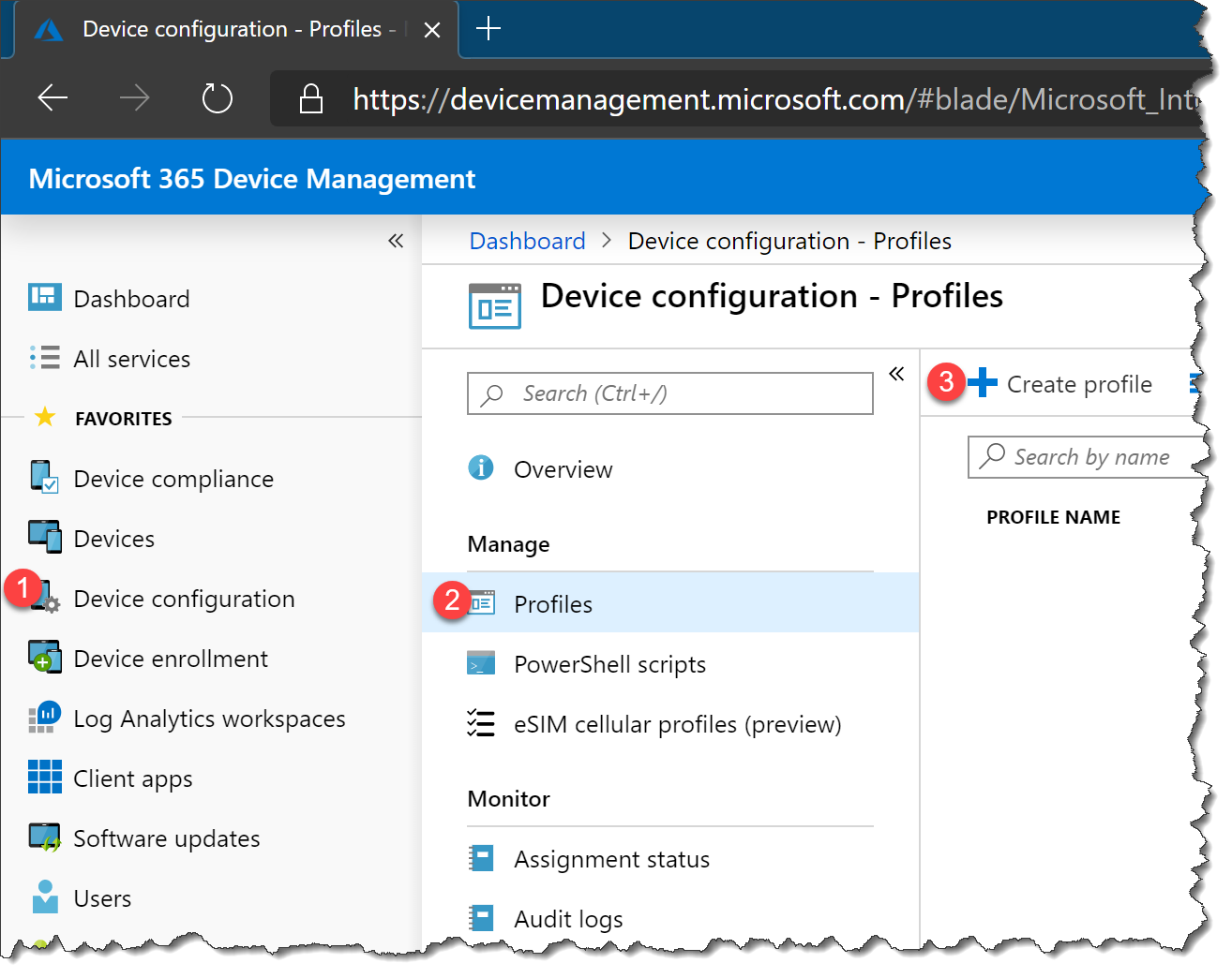 Intune default browser - 01