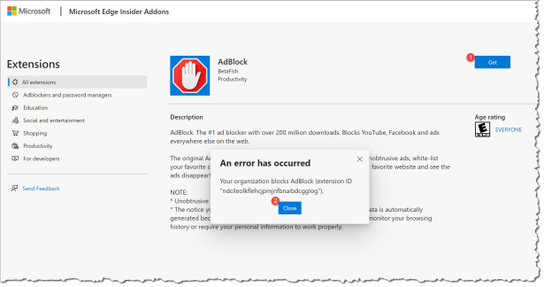 Mange Edge browser extensions with Intune - 16