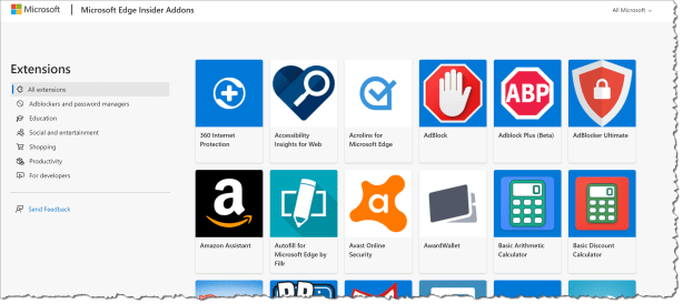 Mange Edge browser extensions with Intune - MS 01