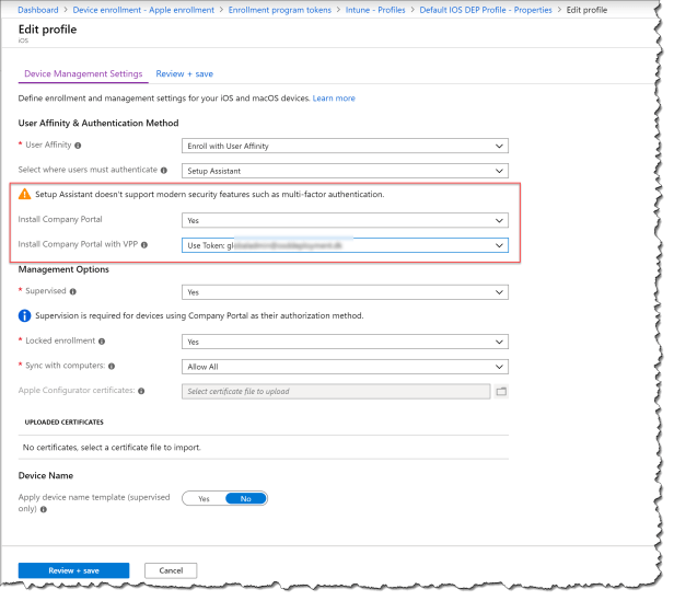 No VPP token in DEP - 06