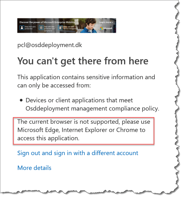 User expirence from Firefox