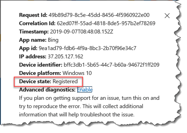 User expirence non complaint - log
