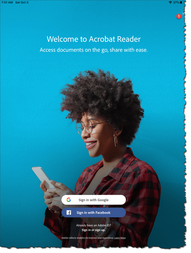 Adobe Reader IOS - UX - 01