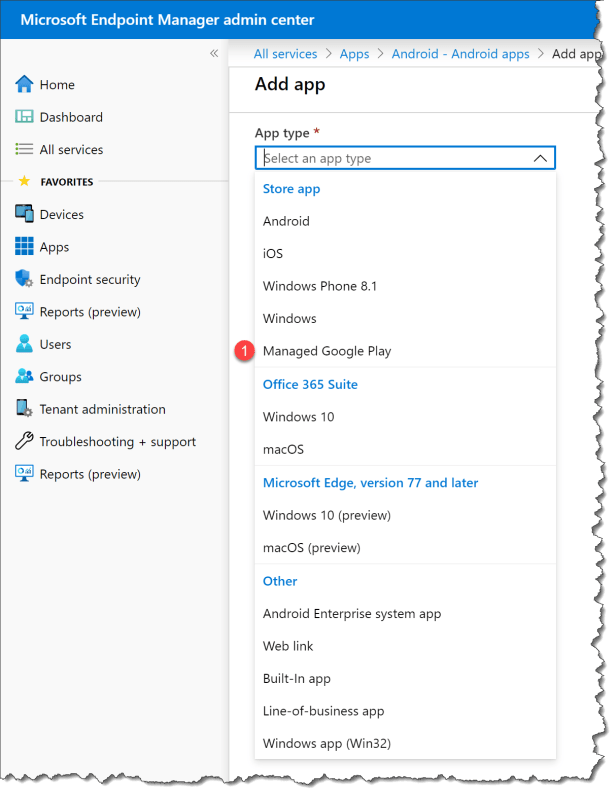 Managing Google Chrome on Android managed device - 03