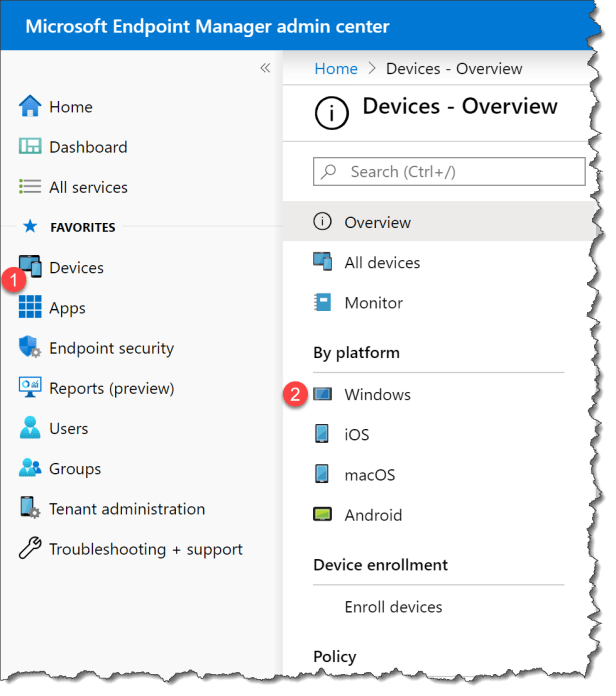 edge favorits - Intune 02