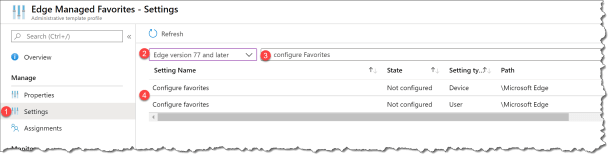 edge favorits - Intune 05