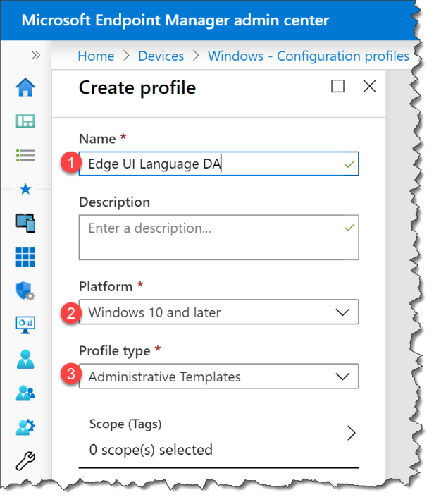 Change UI language Edge from Intune - 03