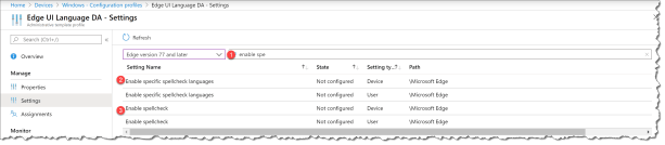 Change UI language Edge from Intune - 06