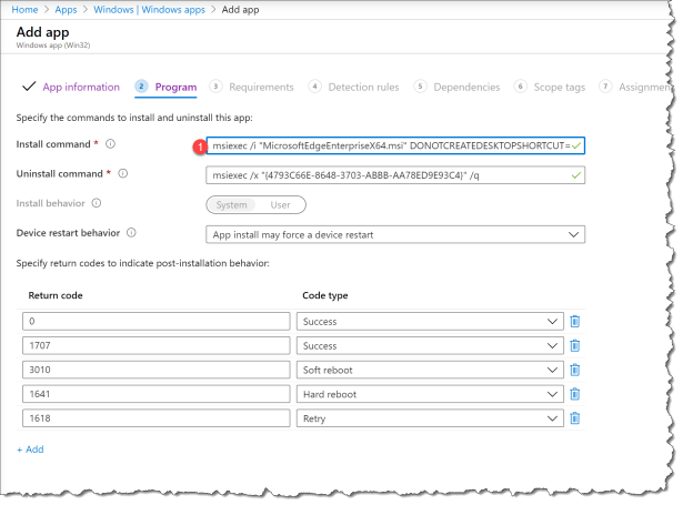 Deploy Edge without Desktop Icon - Intune 14