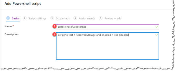 Enable ReservedStorage from Intune - 02