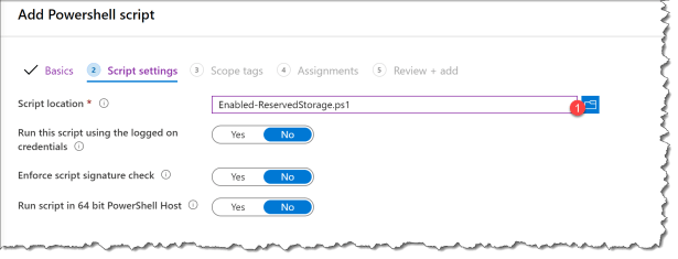 Enable ReservedStorage from Intune - 03