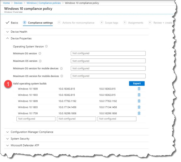 Windows Compliance - Valid operating system builds - 03